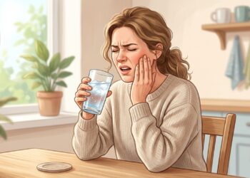Dente sensível ao frio ou calor pode causar uma fisgada rápida e intensa.