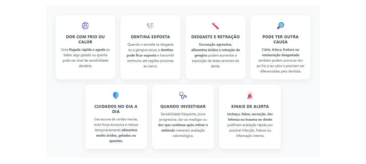 Dente dói com frio ou quente: 7 causas de sensibilidade que merecem atenção