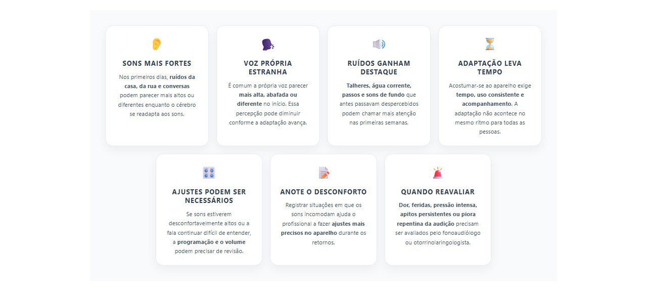 Aparelho auditivo nos primeiros dias: 7 sinais de adaptação e quando ajustar