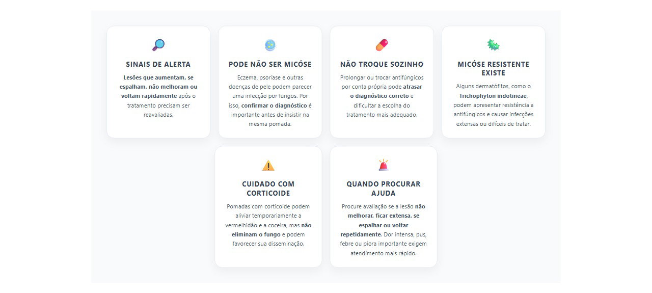 Micose que não melhora com pomada: sinais de que o tratamento precisa ser revisto