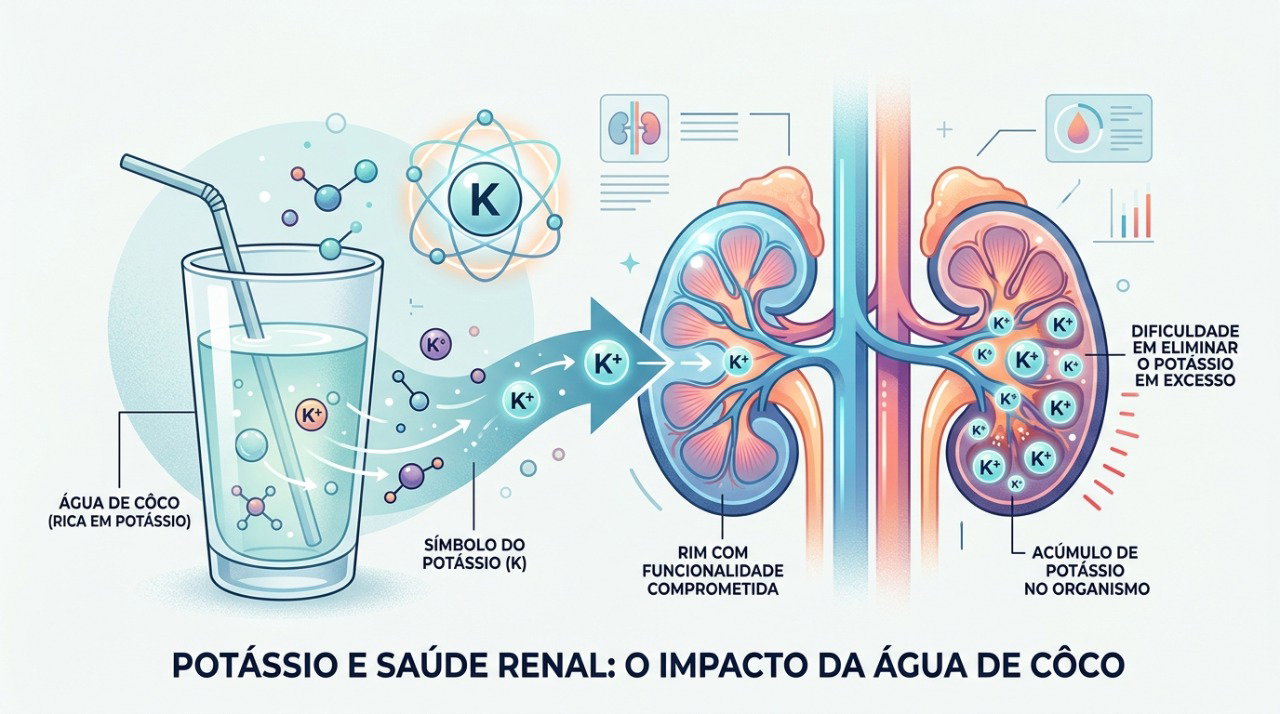 Rins com função reduzida podem ter dificuldade para eliminar o excesso de potássio.