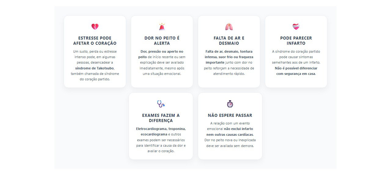 Dor no peito após estresse ou perda: 6 sinais de que não é seguro esperar