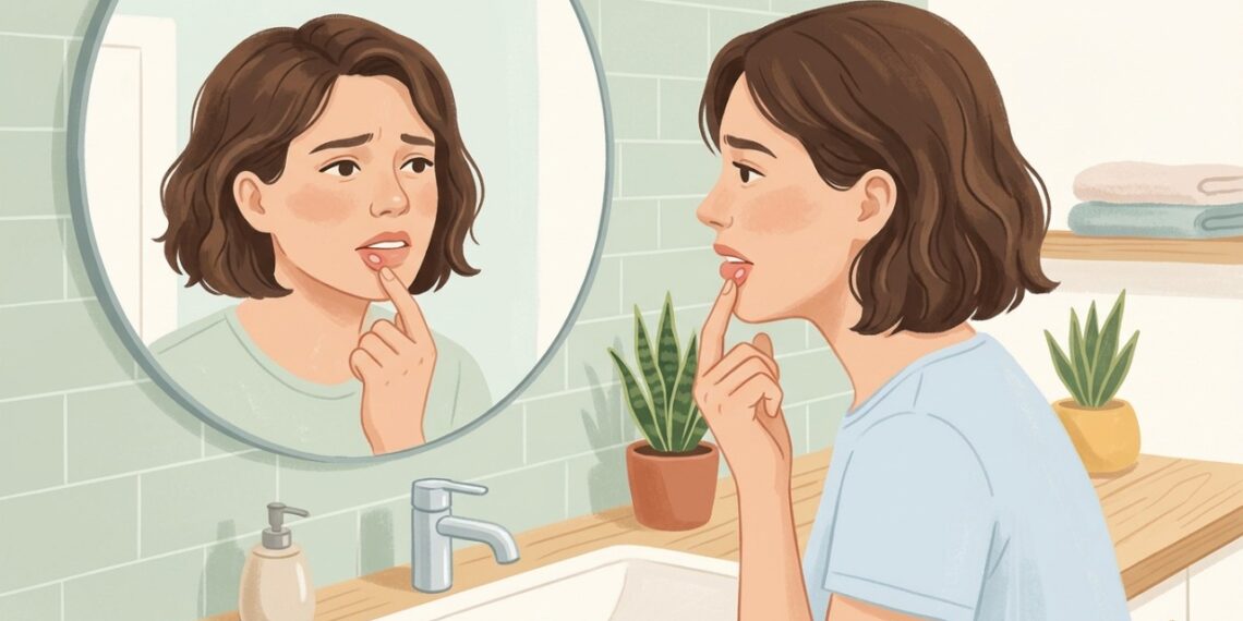 Afta que não cicatriza por mais de três semanas deve ser avaliada por dentista ou médico.