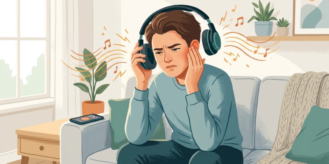 Zumbido após usar fones em volume alto pode indicar exposição sonora excessiva.