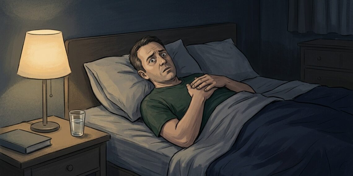 Mente acelerada e preocupações podem dificultar o início do sono mesmo quando o corpo está cansado.