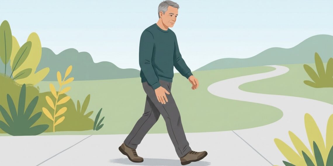 Caminhar de forma bem dosada pode ajudar a manter a mobilidade mesmo com artrose no joelho.