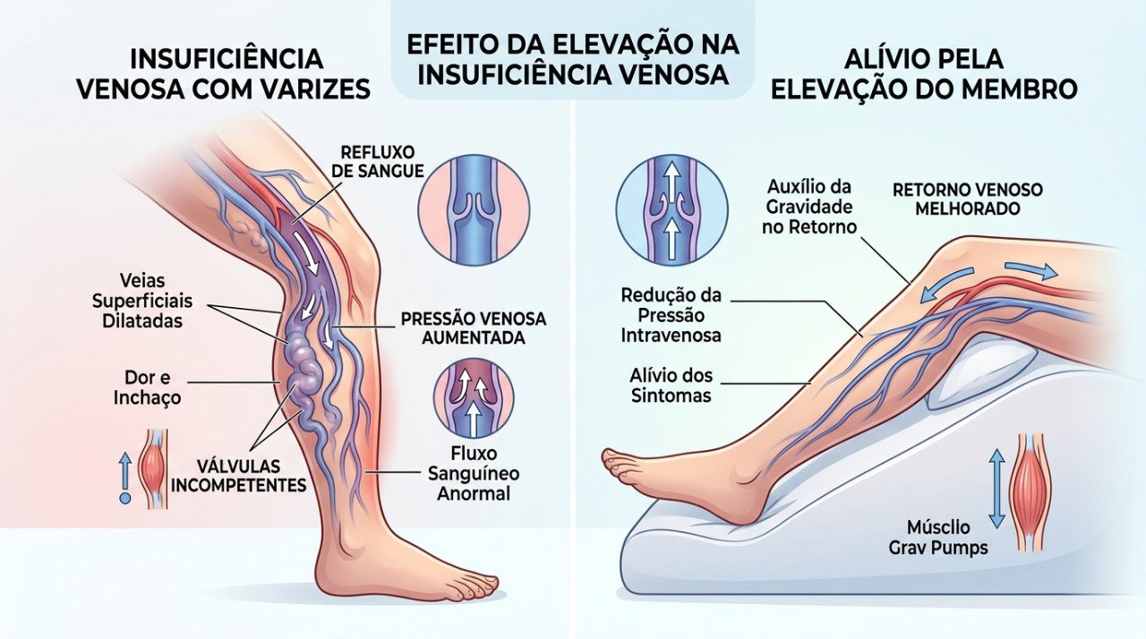 Elevar as pernas e mudar de posição pode ajudar a aliviar o peso e o inchaço associados às varizes.
