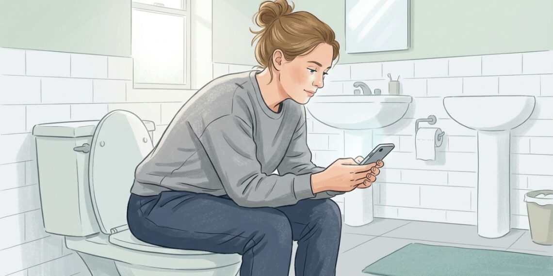 Ficar muito tempo no vaso, especialmente fazendo força, pode aumentar a pressão na região anal e piorar hemorroidas.