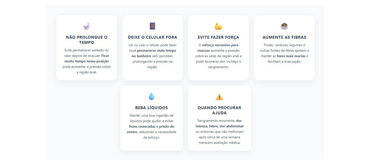 Hemorroidas: 6 hábitos no banheiro que ajudam a reduzir a pressão e o desconforto