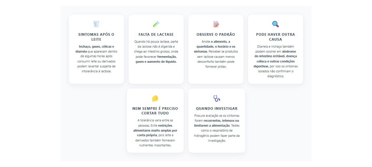 Inchaço e diarreia depois de leite: 6 sinais que levantam suspeita de intolerância à lactose