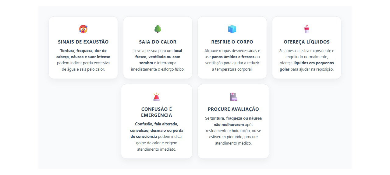 Calor, tontura e suor intenso: 6 sinais de que o corpo pode estar passando do limite