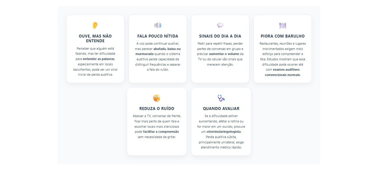 Sinais de perda auditiva: quando ouvir não significa entender
