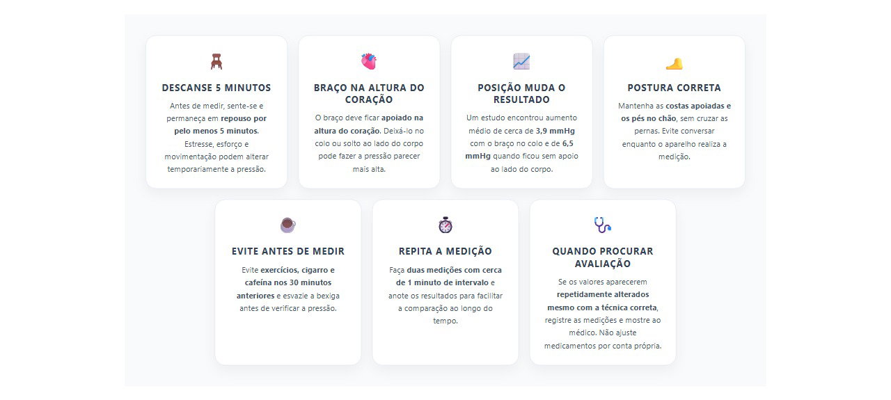 Como medir a pressão corretamente e evitar resultados alterados