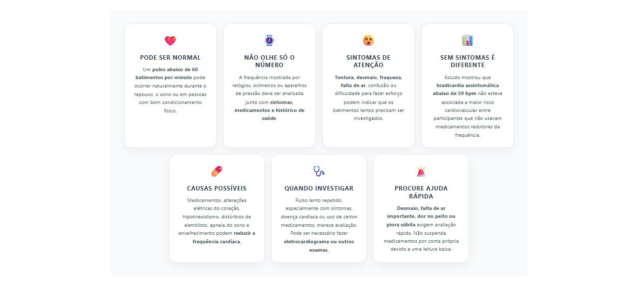 Pulso lento: quando pode ser normal e quais sinais exigem atenção