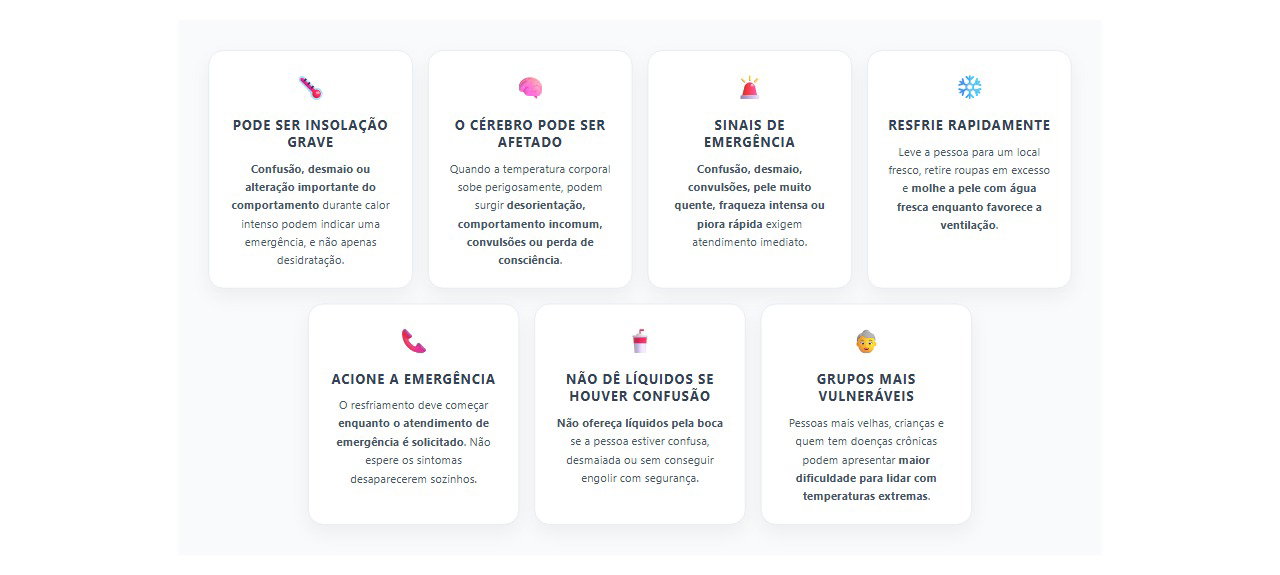Confusão ou desmaio no calor: sinais de insolação grave que exigem ação rápida