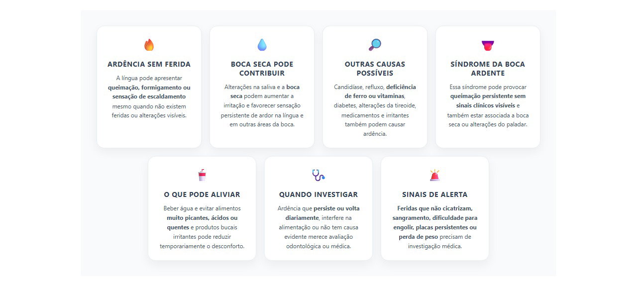 Língua queimando sem ferida: causas que precisam ser investigadas