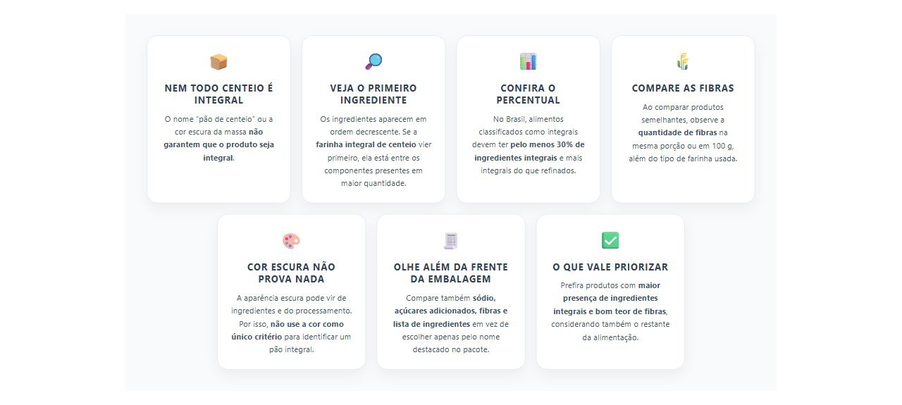 Pão de centeio é integral? Veja o que conferir no rótulo