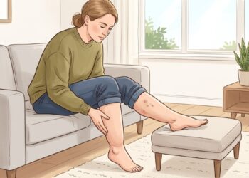 Pernas doloridas, volumosas e com hematomas frequentes podem apresentar um padrão compatível com lipedema.