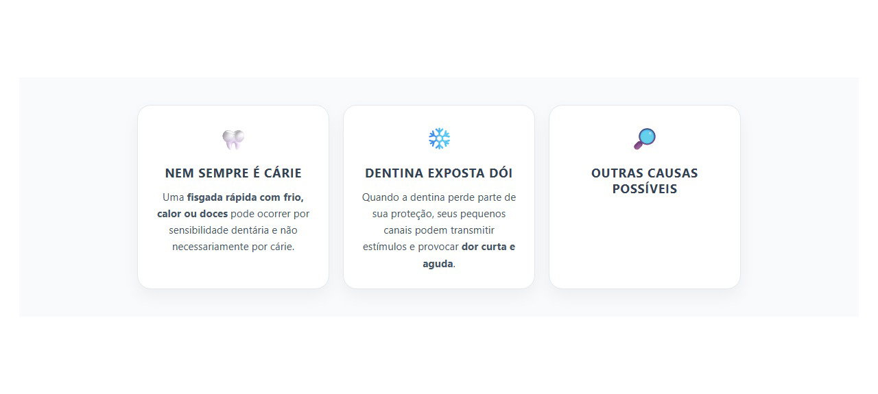 Dor no dente ao tomar gelado: causas de sensibilidade além da cárie