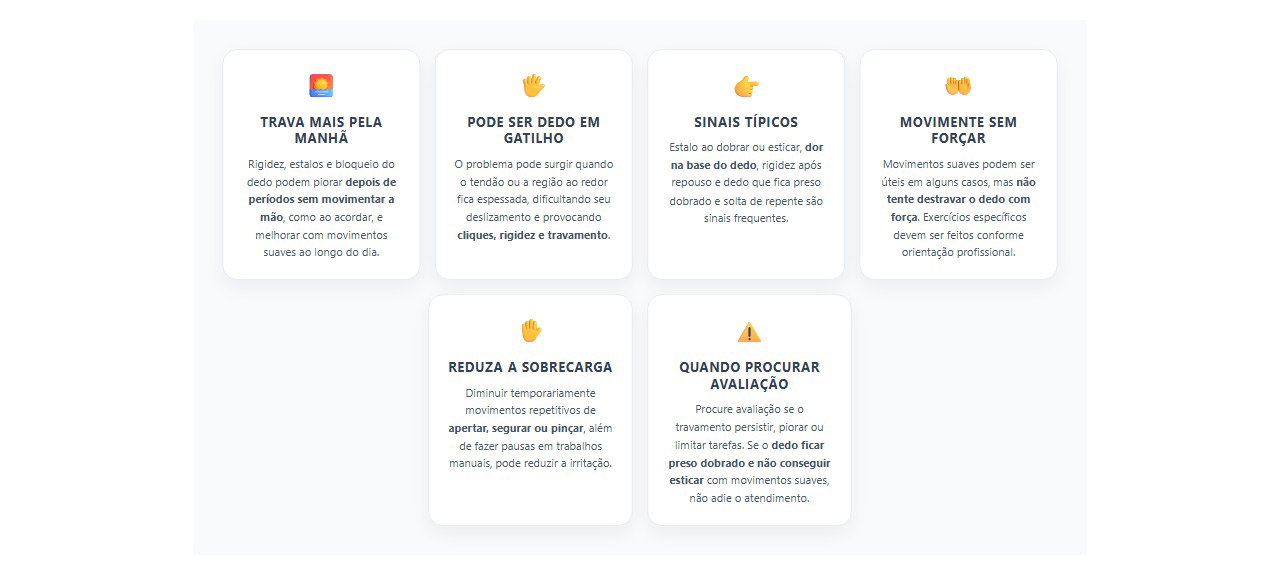 Dedo que trava pela manhã: 6 sinais de que o tendão pode estar envolvido