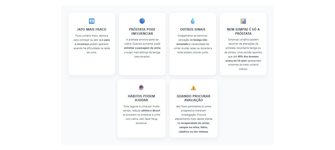 Jato fraco ao urinar: 6 sinais de que a próstata ou a bexiga podem estar envolvidas