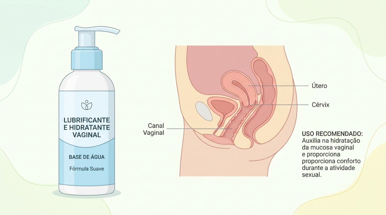 Lubrificantes e hidratantes vaginais podem ajudar a aliviar o ressecamento e o desconforto.