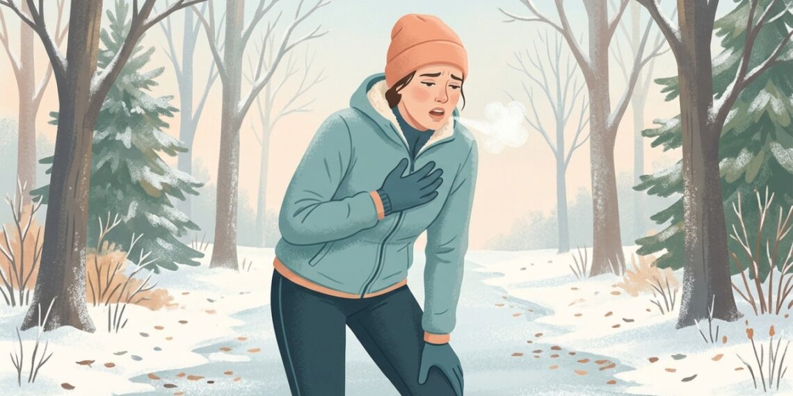 Chiado no peito no frio ou durante exercícios pode estar relacionado à asma.