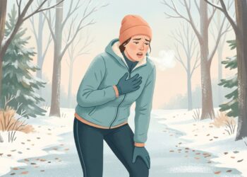 Chiado no peito no frio ou durante exercícios pode estar relacionado à asma.