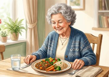 A lentilha fornece proteína vegetal e pode fazer parte de uma alimentação variada depois dos 60 anos.