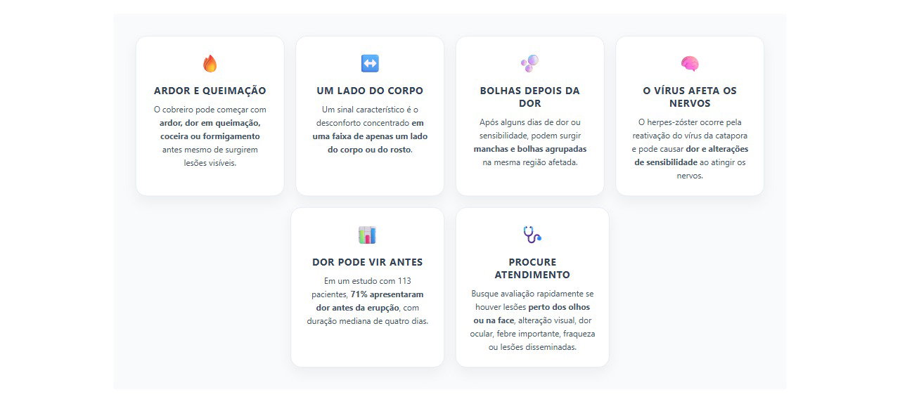 Ardor de um lado do corpo: 6 sinais que podem indicar o começo do cobreiro