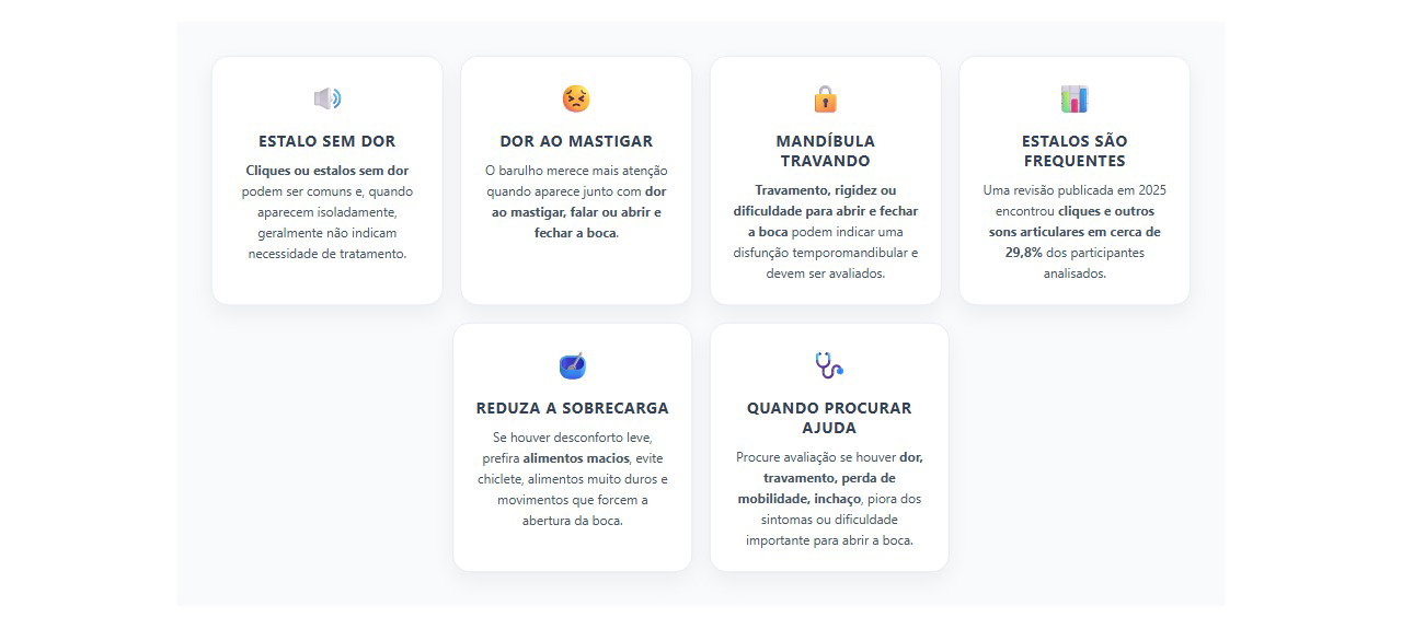 Mandíbula estalando: 6 sinais que mostram quando o barulho merece atenção