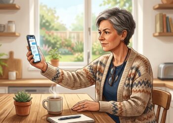 A necessidade de afastar o celular para ler pode ser um sinal de presbiopia.