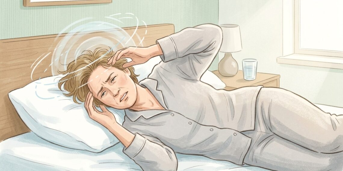 Tontura ao virar na cama por poucos segundos pode estar relacionada à vertigem posicional.