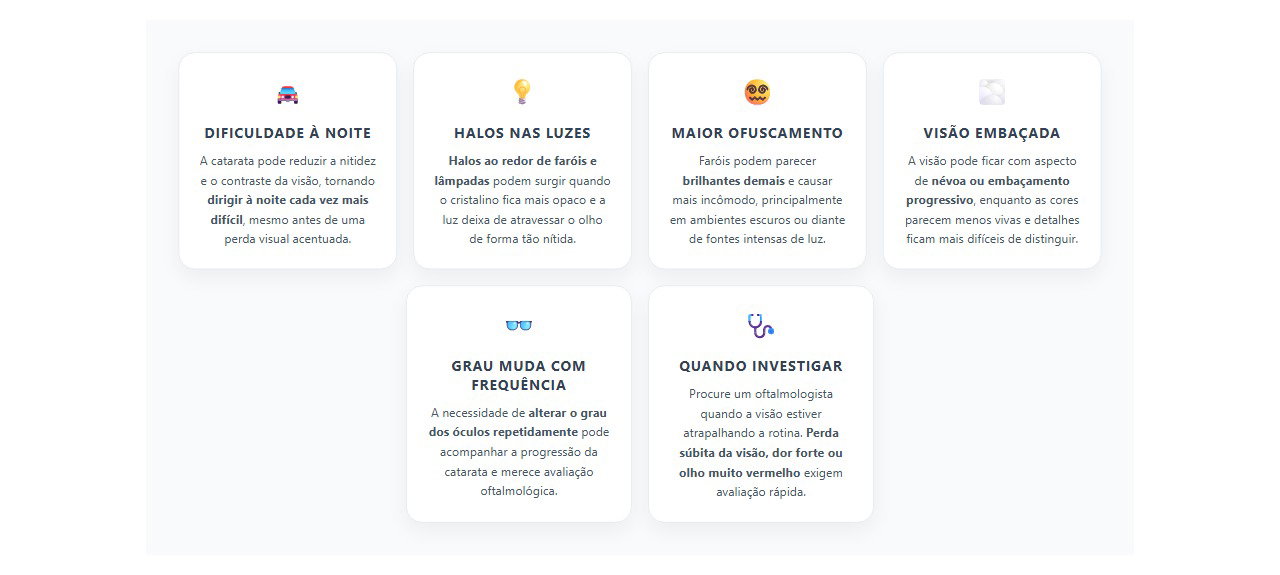 Faróis incomodando e dificuldade para dirigir à noite: 6 sinais que podem indicar catarata