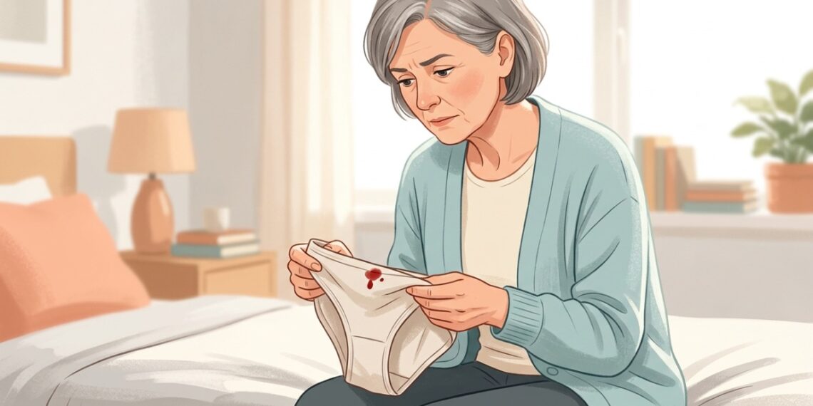 Sangramento após a menopausa, mesmo em pequena quantidade, precisa ser avaliado.
