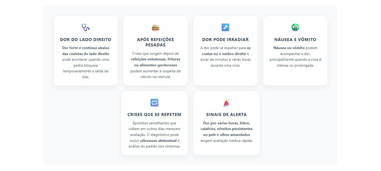 Dor do lado direito após comer: 6 sinais de que a vesícula pode estar envolvida