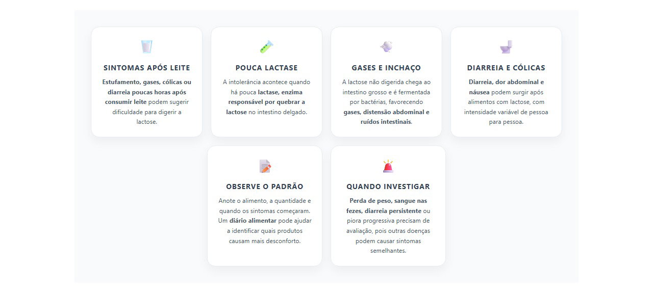 Estufamento e diarreia após leite: 6 sinais de intolerância à lactose