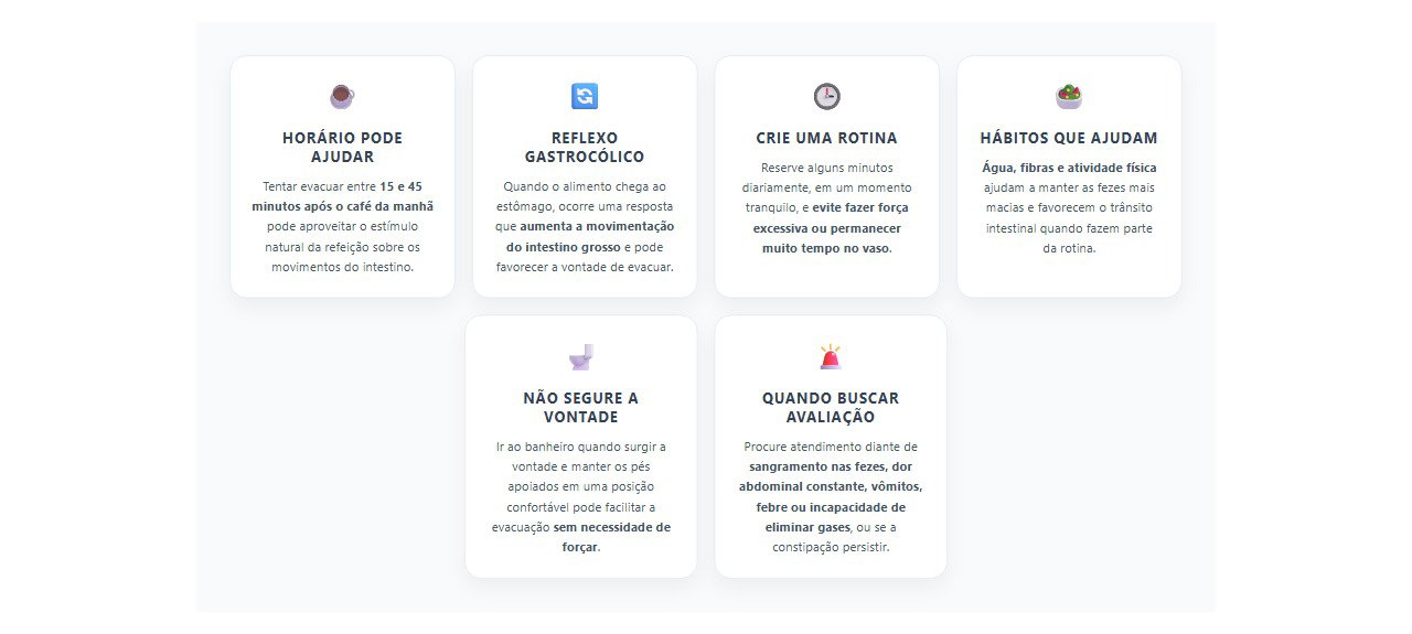 Intestino preso pela manhã: como o horário após o café pode ajudar a regular o intestino