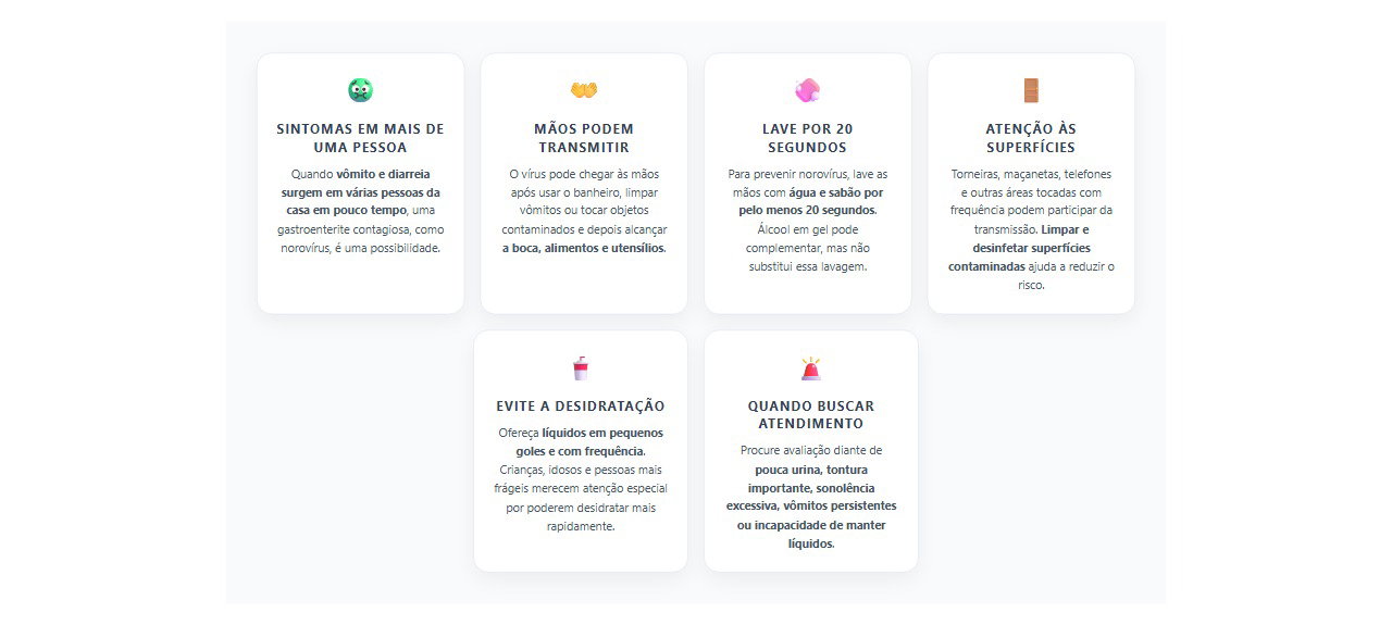 Vômito e diarreia em casa: como reduzir o contágio por mãos e superfícies