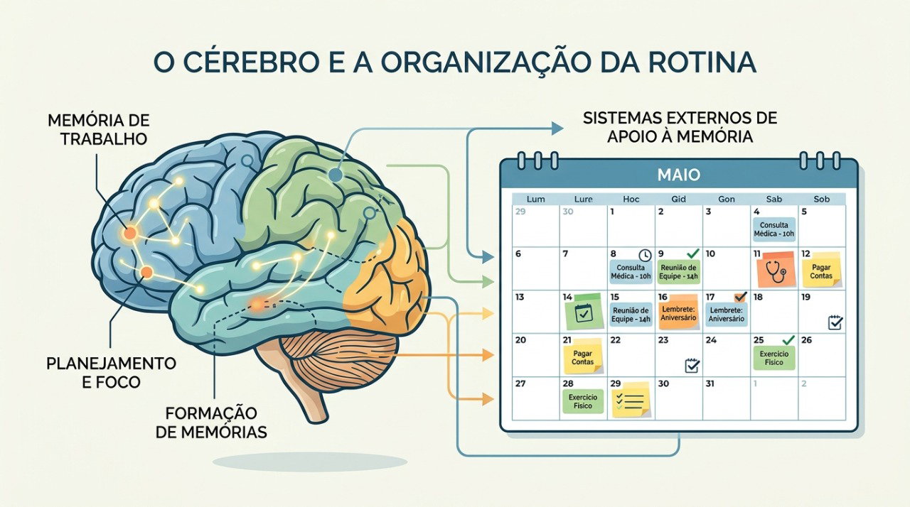 Mudanças na memória podem se tornar mais relevantes quando afetam compromissos e atividades do dia a dia.