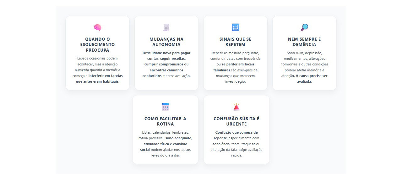 Esquecimento que atrapalha a rotina: sinais de que a perda de memória merece avaliação