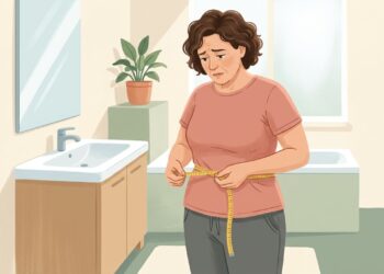 Medir a cintura pode revelar aumento da gordura abdominal mesmo quando o peso muda pouco.