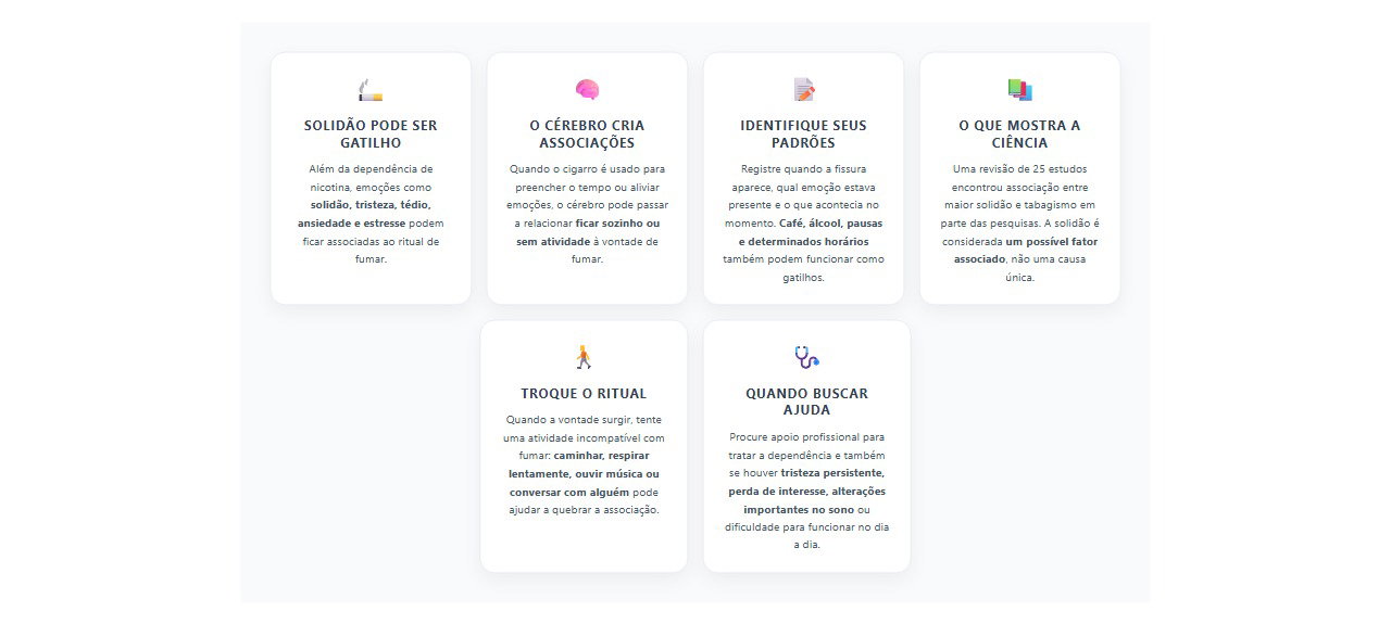 Solidão e vontade de fumar: gatilhos emocionais que aumentam a fissura por cigarro