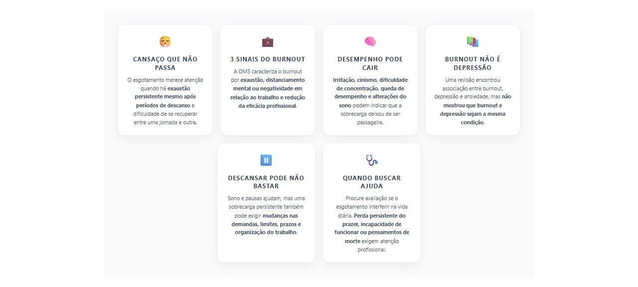 Burnout no trabalho: sinais de esgotamento que vão além do cansaço comum