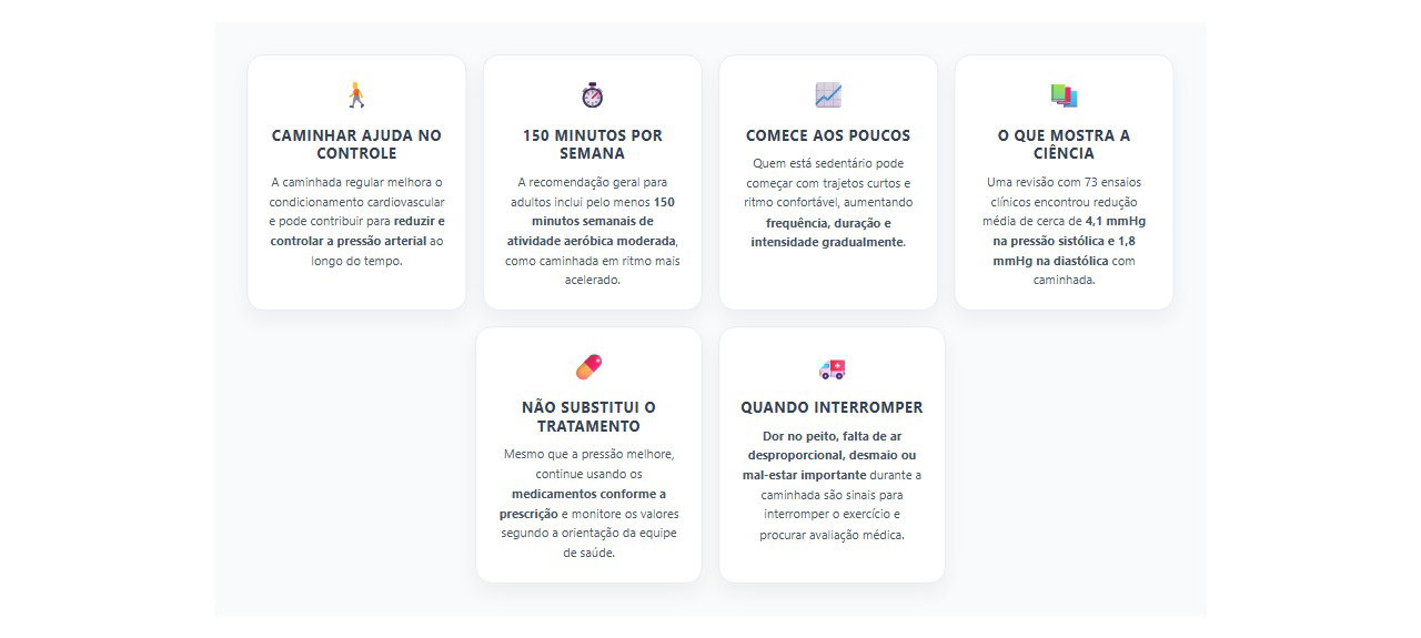 Caminhada para pressão alta: como o exercício regular pode ajudar no controle