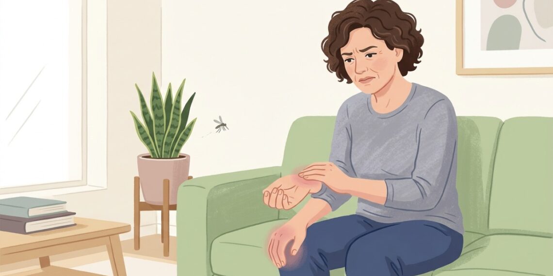 Febre e dor intensa nas articulações após picadas de mosquito podem levantar a suspeita de chikungunya.