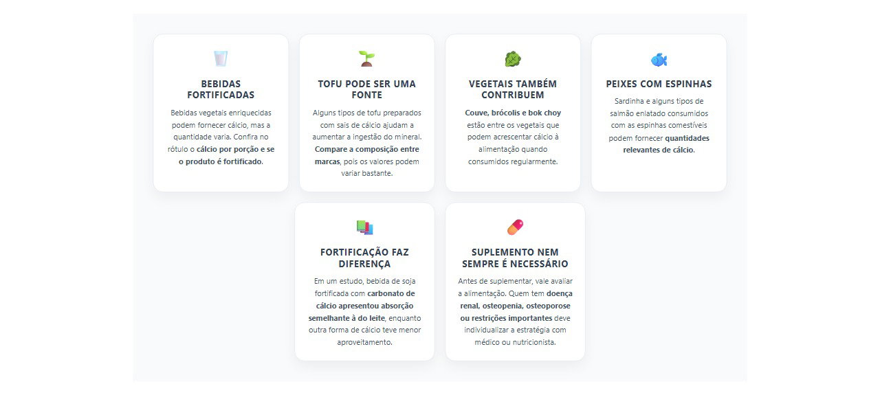 Cálcio sem leite: alimentos que ajudam a atingir a necessidade do mineral