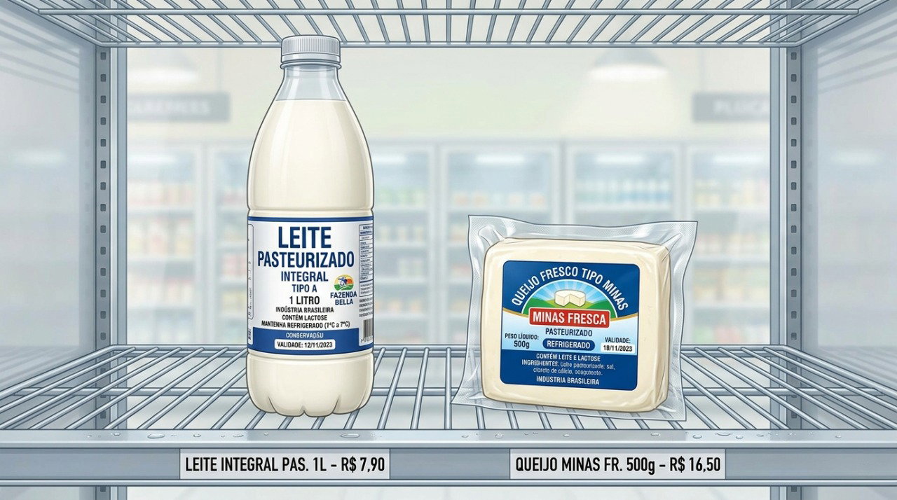 Leite pasteurizado, boa procedência e refrigeração adequada tornam a escolha do queijo fresco mais segura.