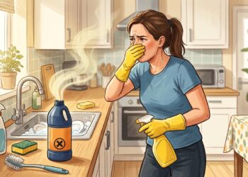Misturar água sanitária com outros produtos pode liberar gases irritantes e afetar as vias respiratórias.