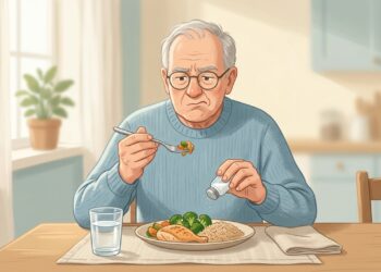 Com o envelhecimento, mudanças no paladar e no olfato podem fazer a comida parecer menos saborosa.